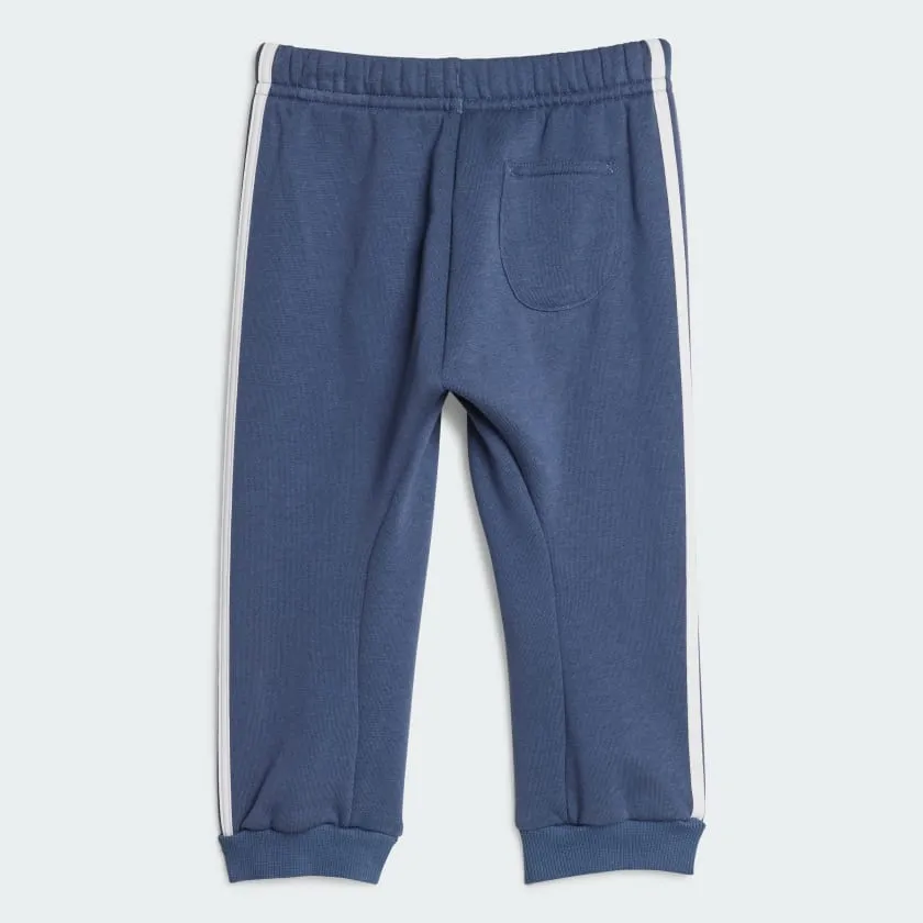ADIDAS INFANTS BADGE OF SPORT LOGO BLUE JOGGER SET