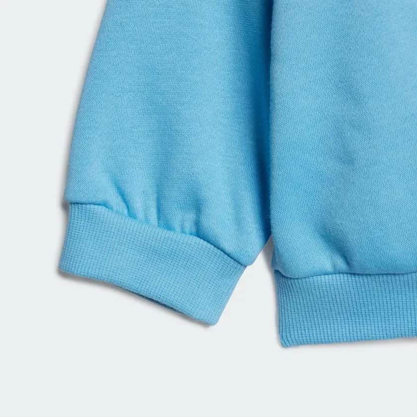 ADIDAS INFANTS BADGE OF SPORT LOGO BLUE JOGGER SET