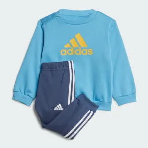 ADIDAS INFANTS BADGE OF SPORT LOGO BLUE JOGGER SET