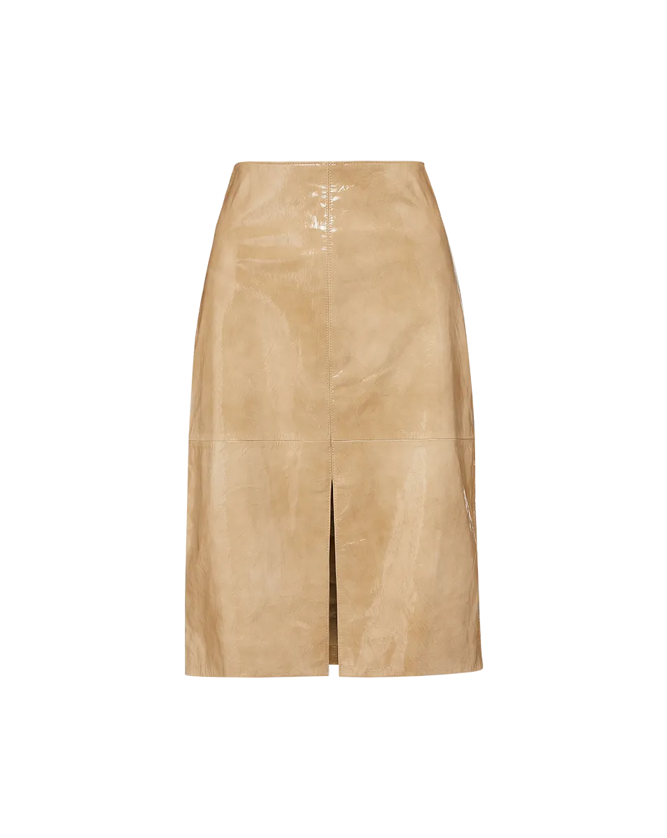Anderson Coated Leather Skirt