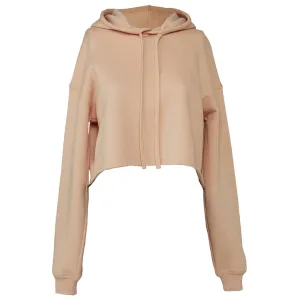 Bella   Canvas Women's Peach Cropped Fleece Hoodie