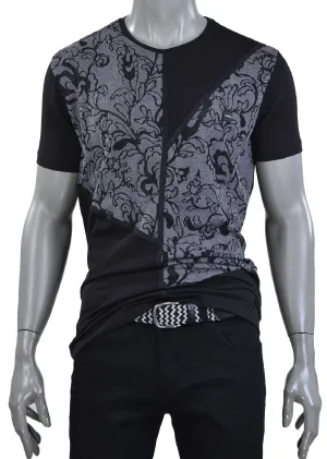 Black Cut & Sew Knit Tee