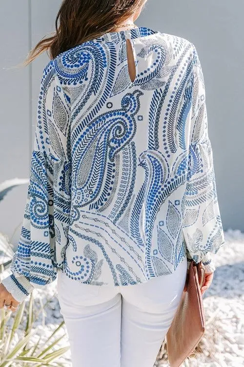 Boho Vibes Puff Sleeve Top