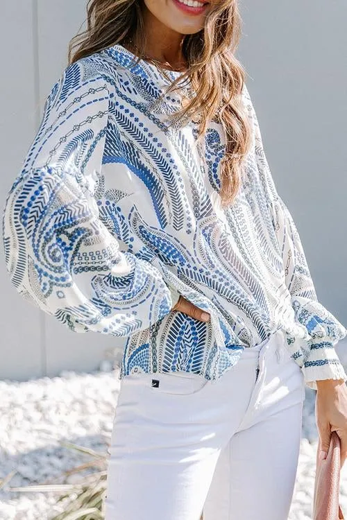 Boho Vibes Puff Sleeve Top