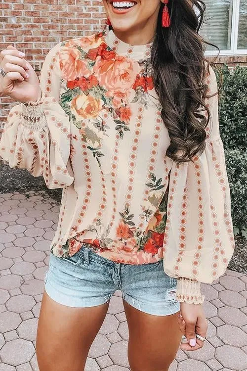 Boho Vibes Puff Sleeve Top