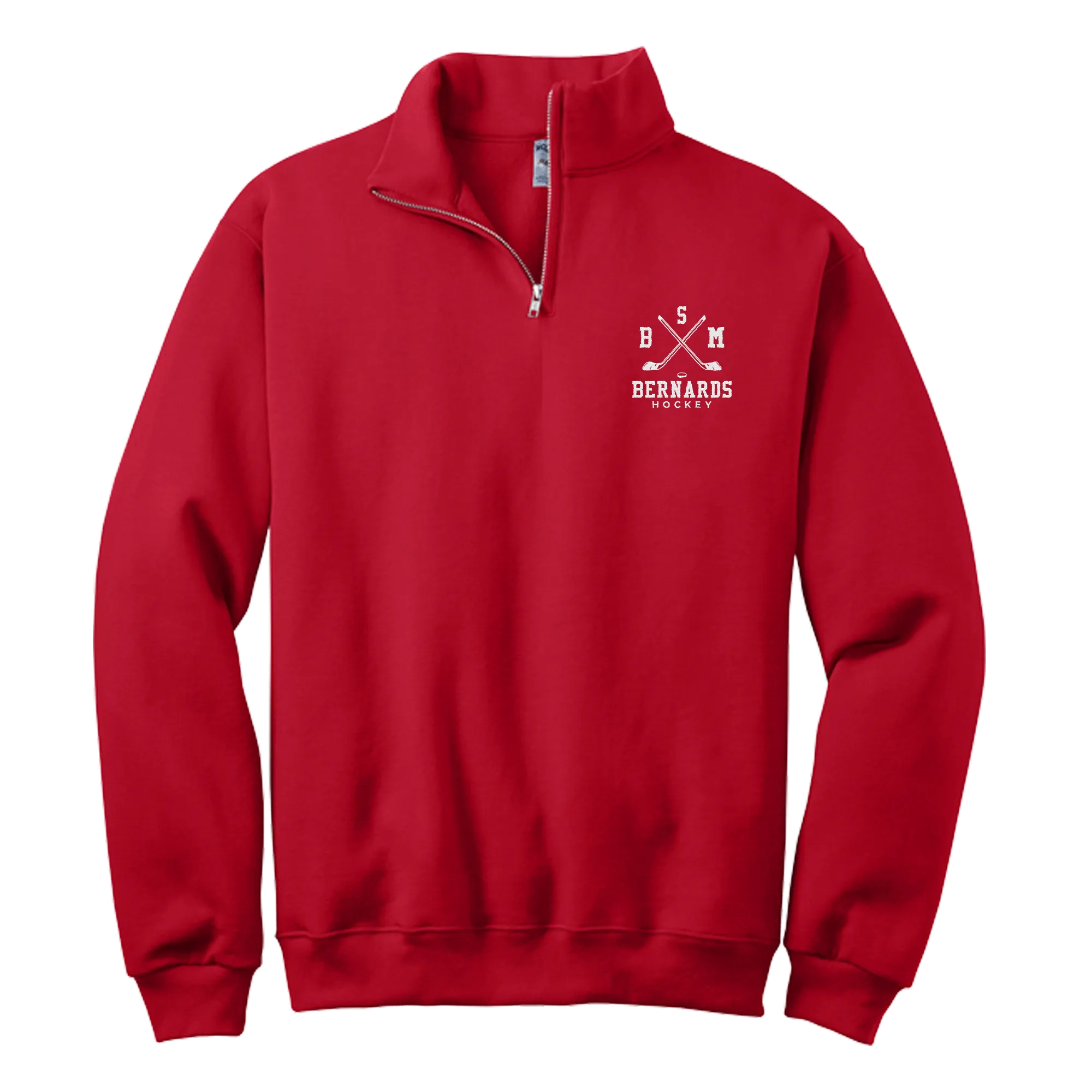 BSM Bernards NuBlend 1/4-Zip Cadet Collar Sweatshirt
