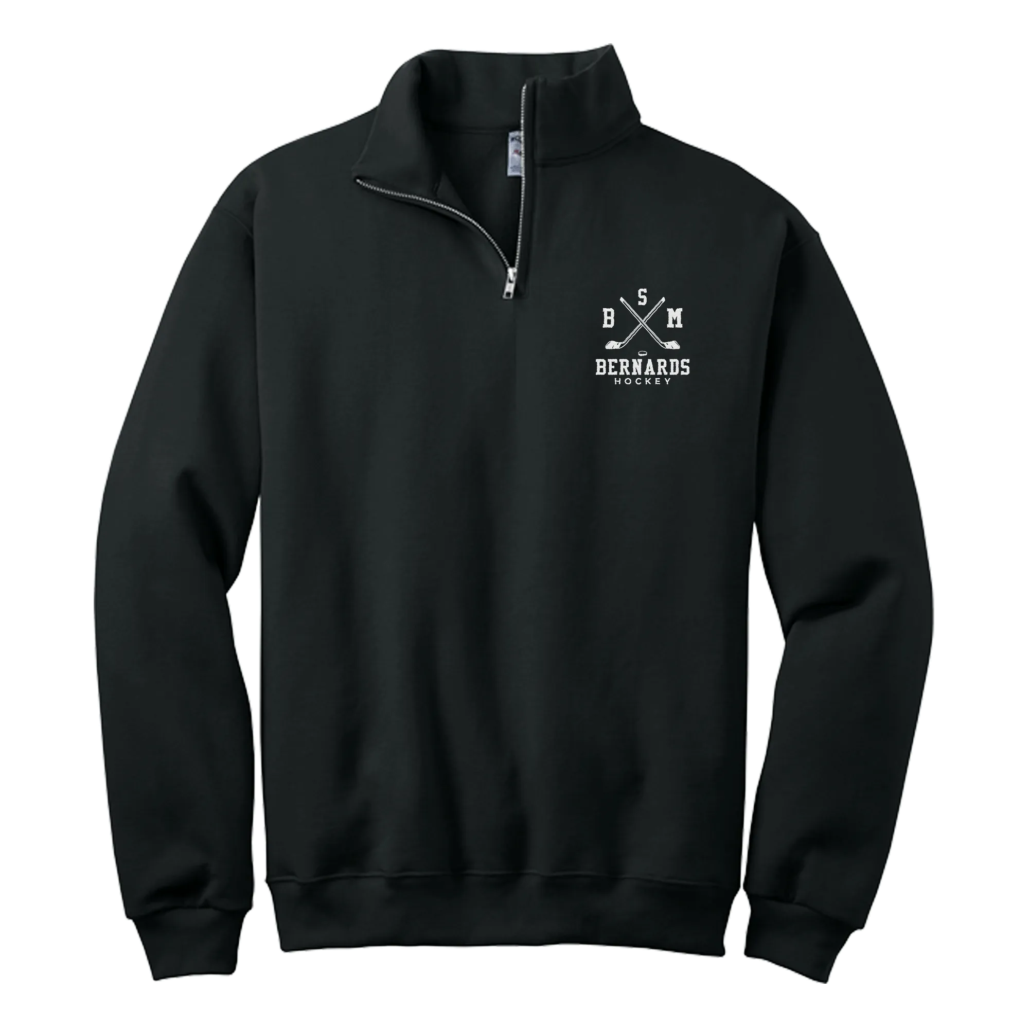 BSM Bernards NuBlend 1/4-Zip Cadet Collar Sweatshirt