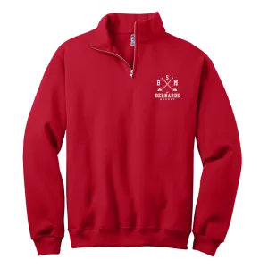 BSM Bernards NuBlend 1/4-Zip Cadet Collar Sweatshirt