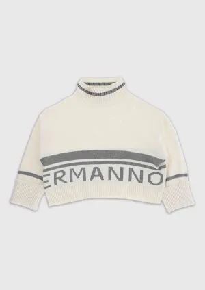 Ermanno Scervino Oversized Ivory Sweater