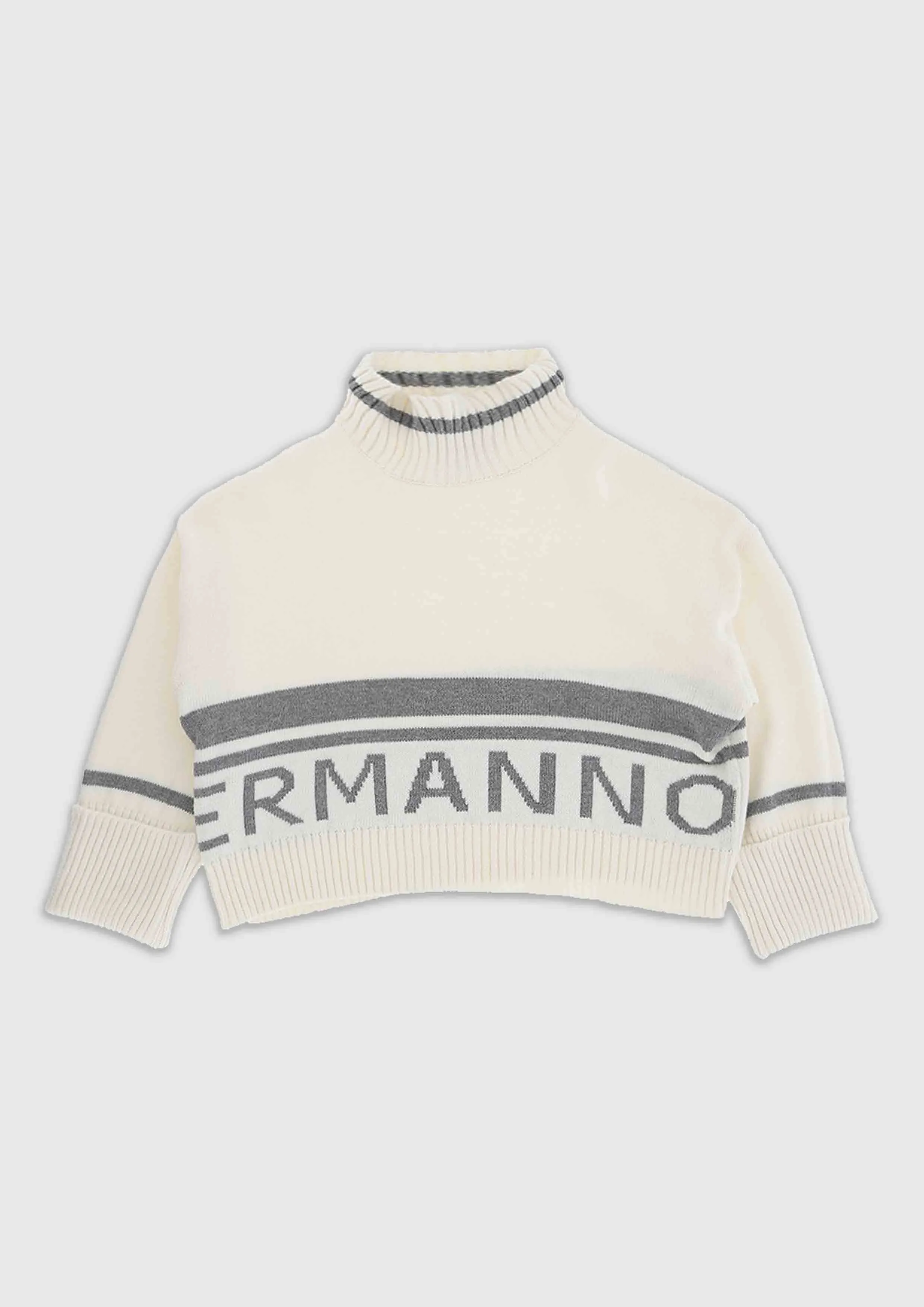 Ermanno Scervino Oversized Ivory Sweater