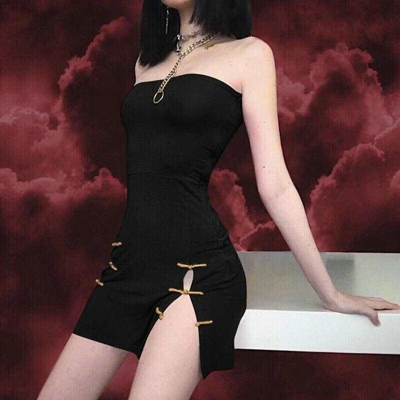 FashionSierra - Women Off Shoulder Stretchy Package Hip Bodycon Mini Dress Fashion Ladies Strapless Slim Short Club Dress