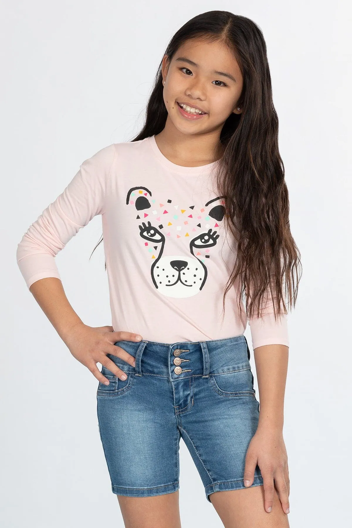Girls 3 Button Essential Bermuda