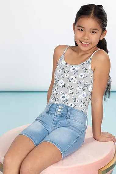 Girls 3 Button Essential Bermuda