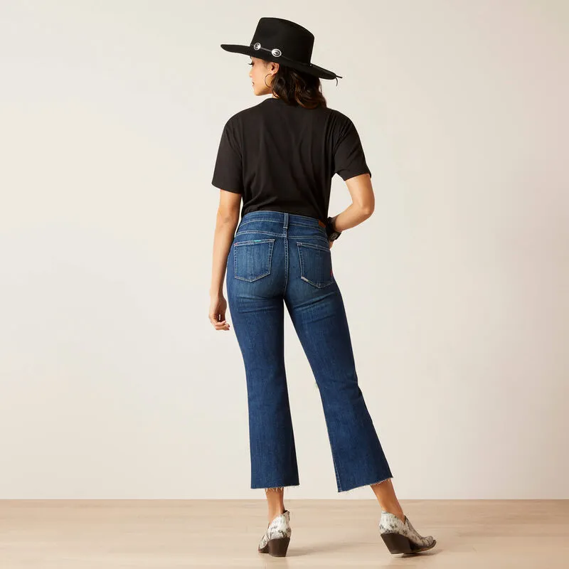 High Rise Carolyn Flare Crop Jean