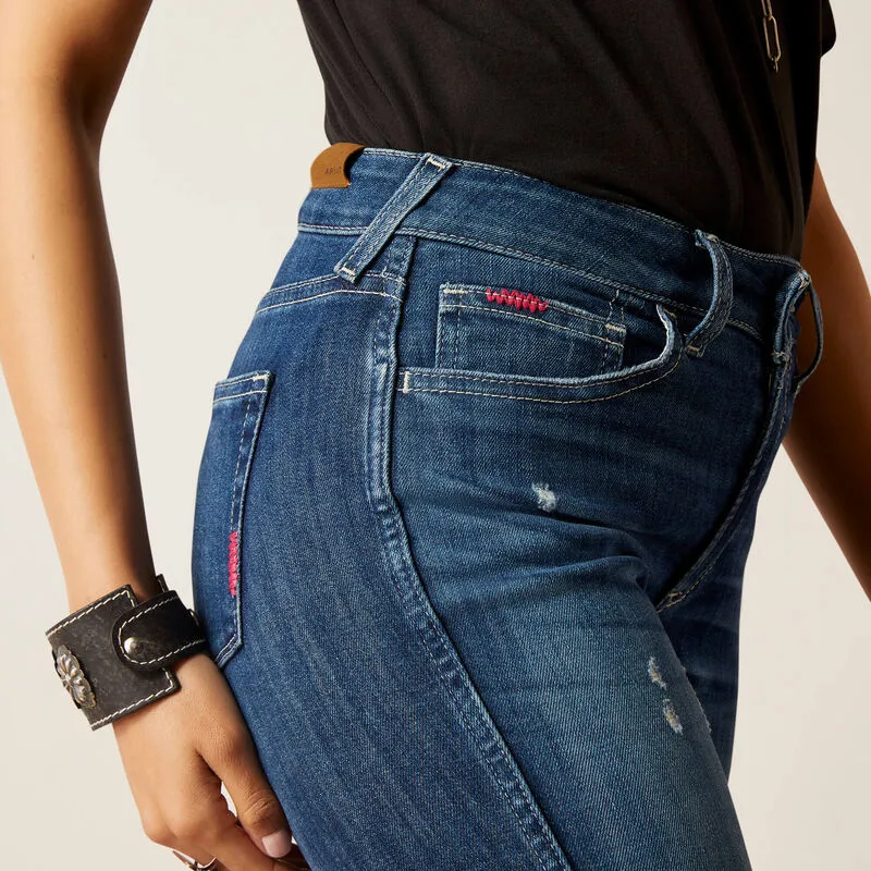 High Rise Carolyn Flare Crop Jean