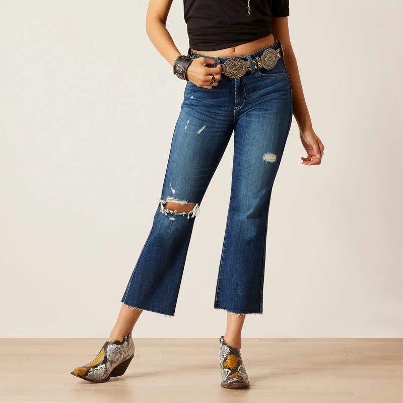 High Rise Carolyn Flare Crop Jean