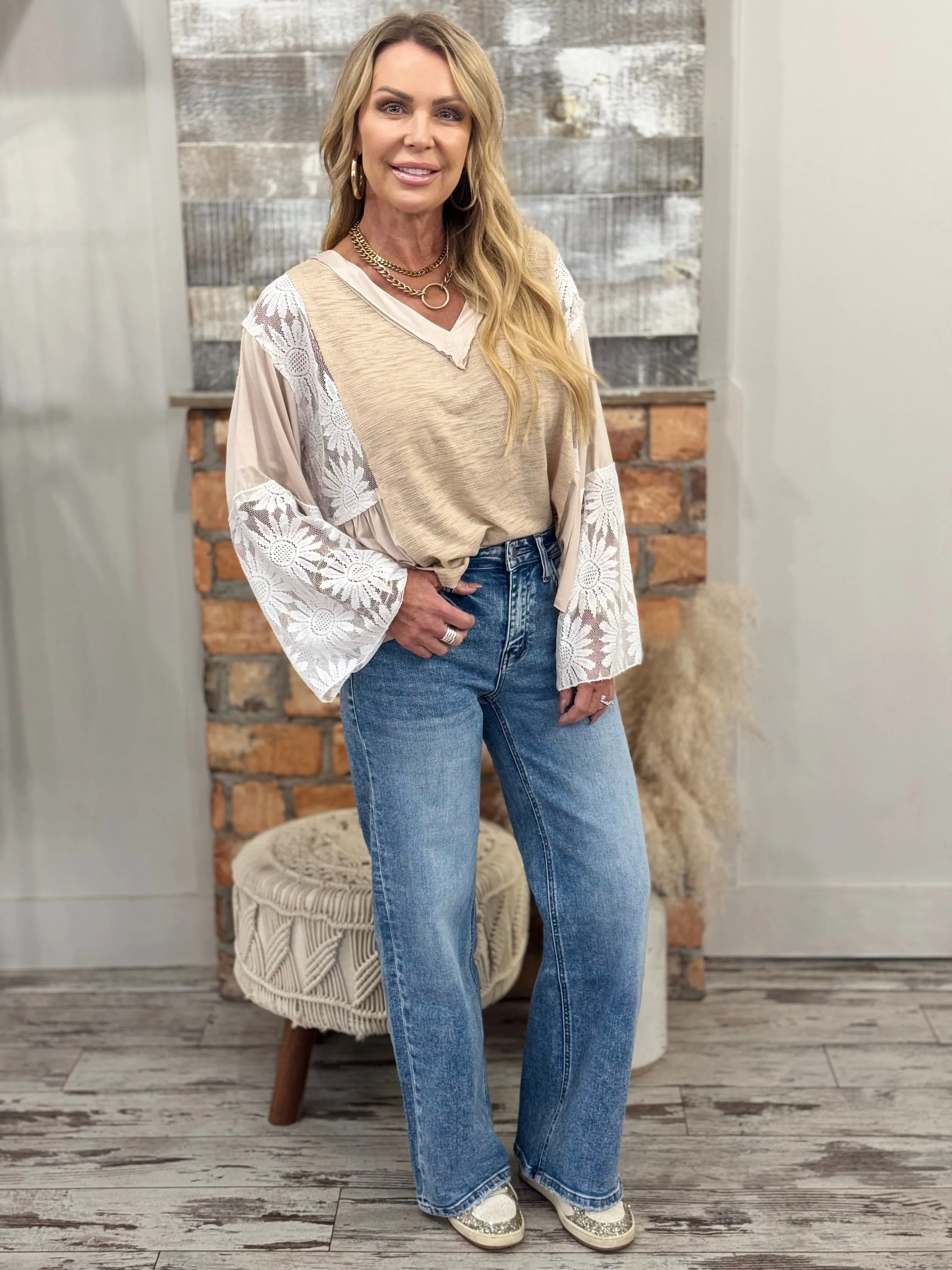 High Rise Wide Leg Jeans