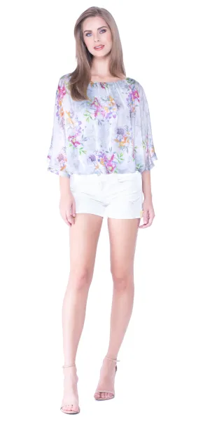 Mariah Silk Overlayer Blouse