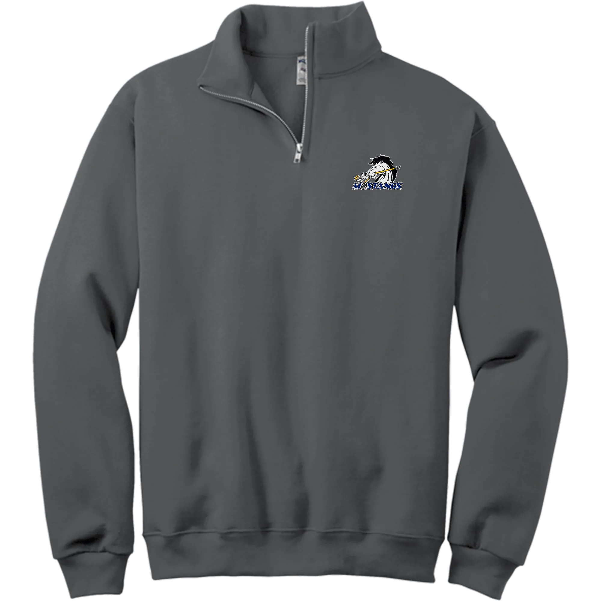 Mid-State Mustangs NuBlend 1/4-Zip Cadet Collar Sweatshirt