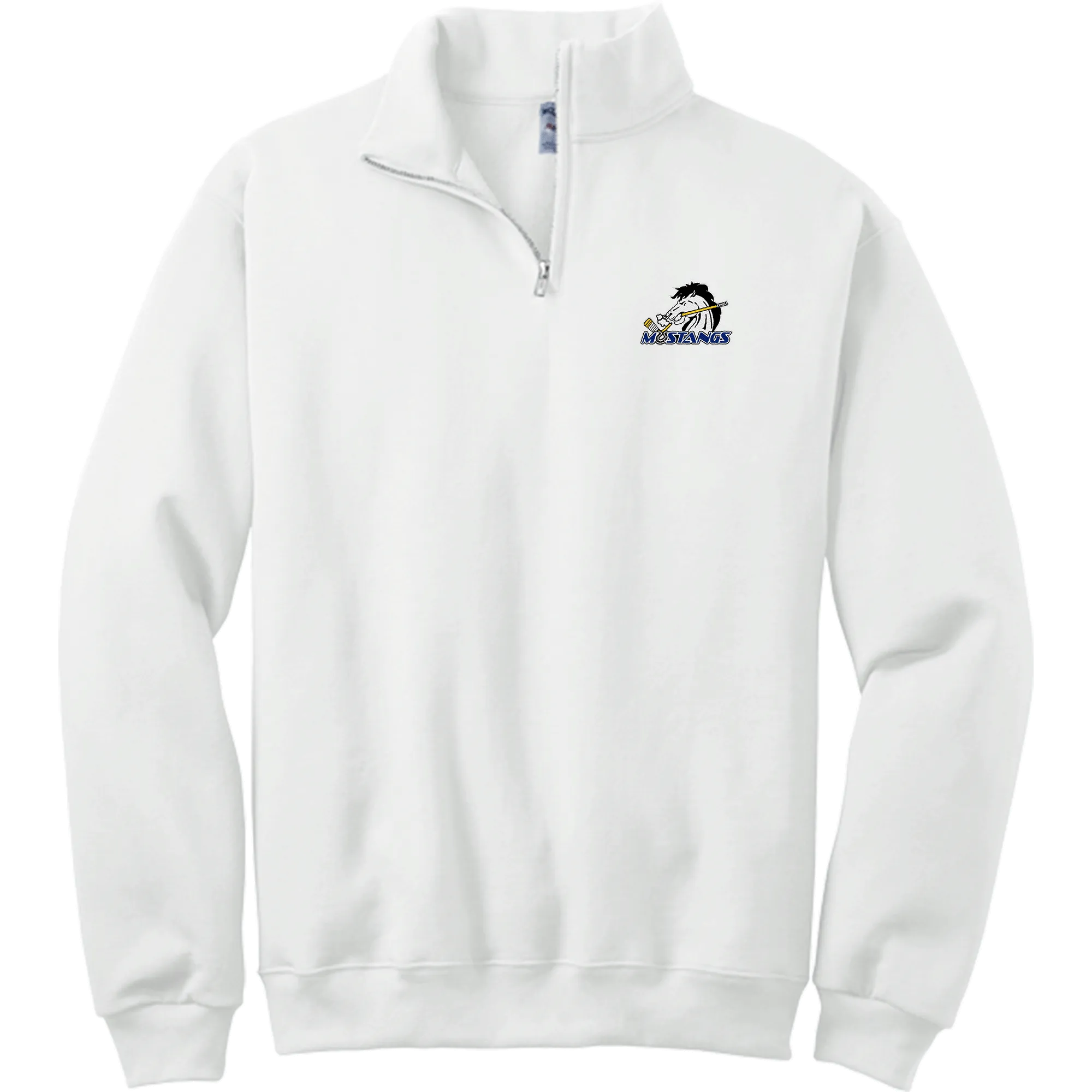 Mid-State Mustangs NuBlend 1/4-Zip Cadet Collar Sweatshirt