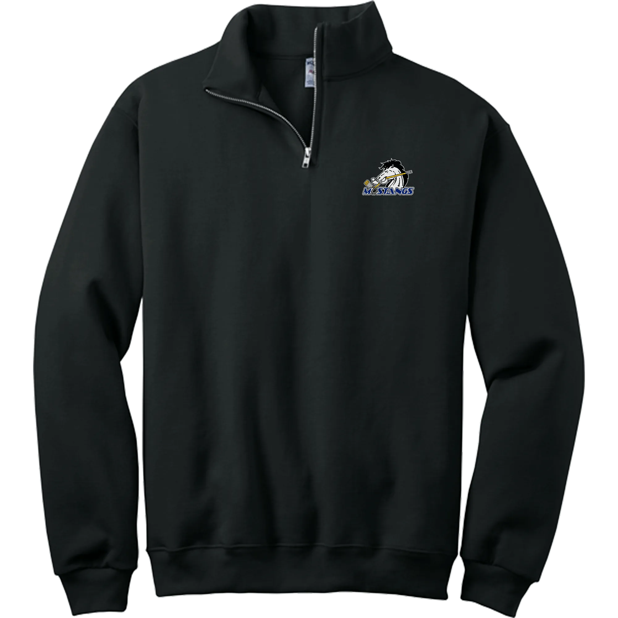 Mid-State Mustangs NuBlend 1/4-Zip Cadet Collar Sweatshirt