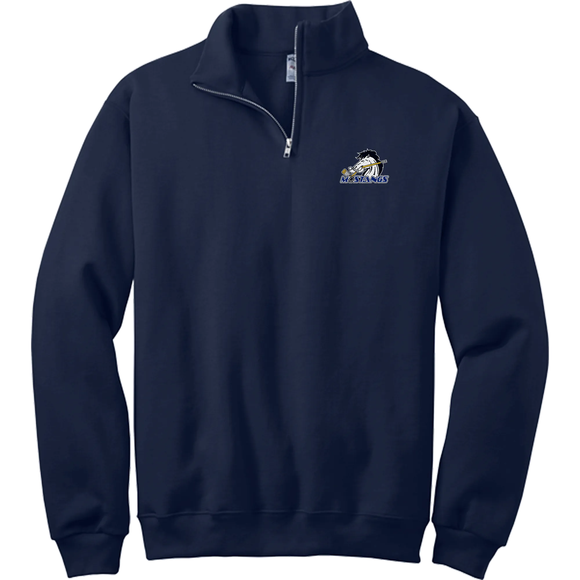 Mid-State Mustangs NuBlend 1/4-Zip Cadet Collar Sweatshirt