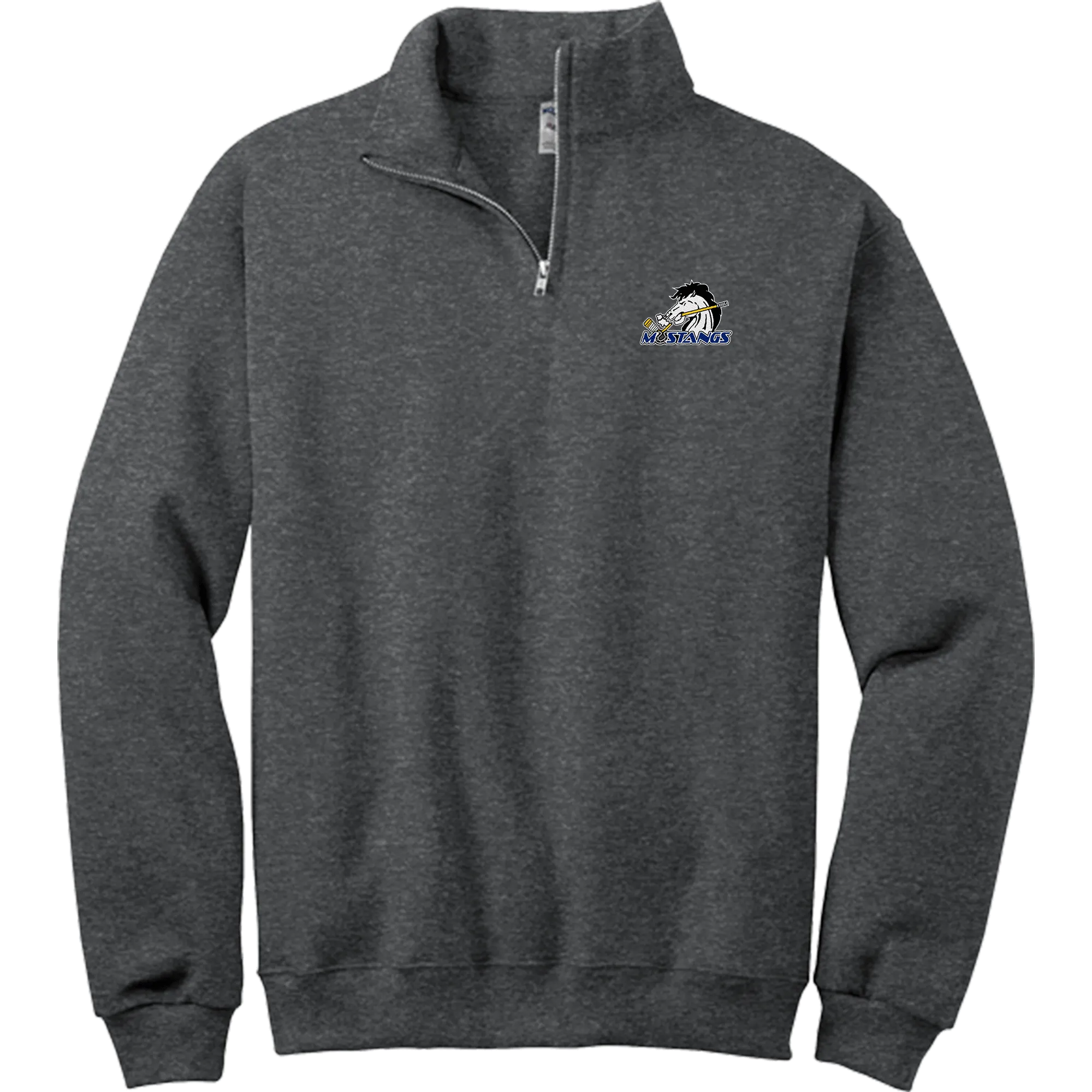 Mid-State Mustangs NuBlend 1/4-Zip Cadet Collar Sweatshirt
