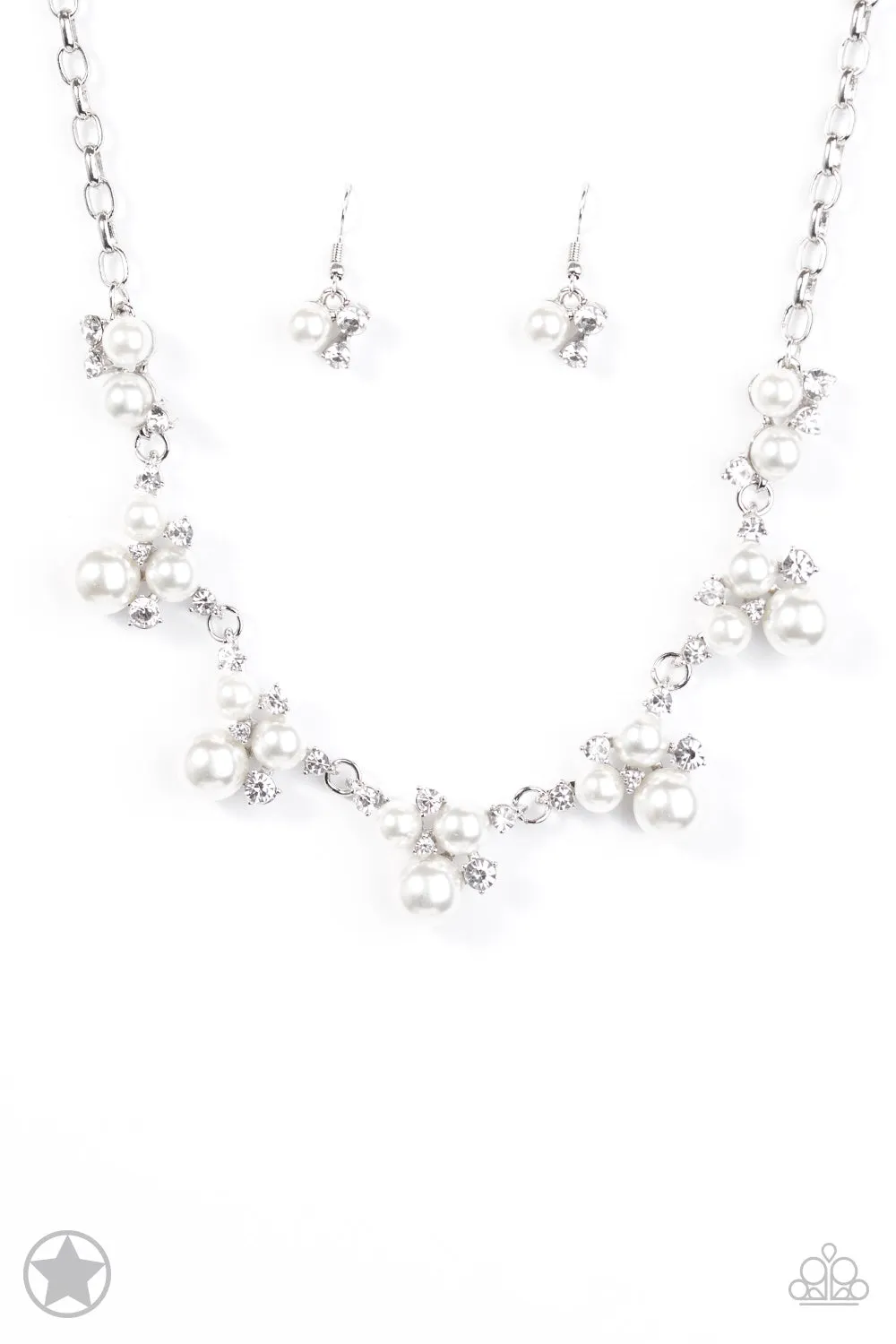 Paparazzi Accessories  - Toast To Perfection #N873 - White Necklace