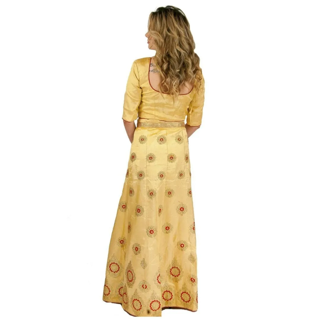 Party lehenga - Cream