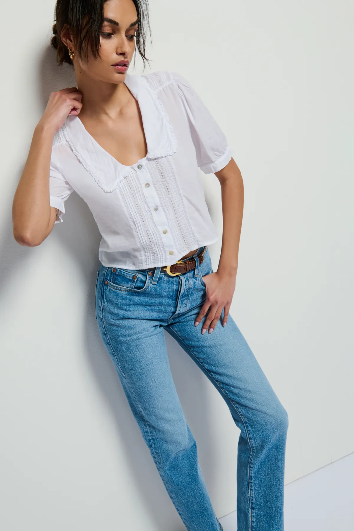 Pia Pintuck Blouse