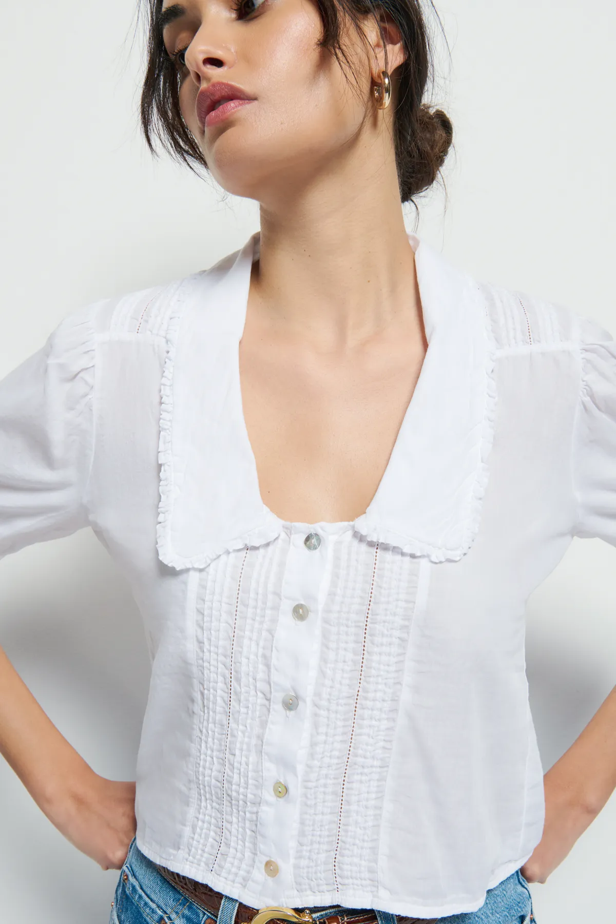 Pia Pintuck Blouse