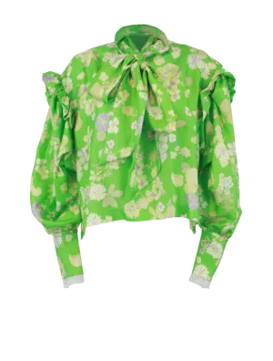 Puff Sleeve Floral Blouse