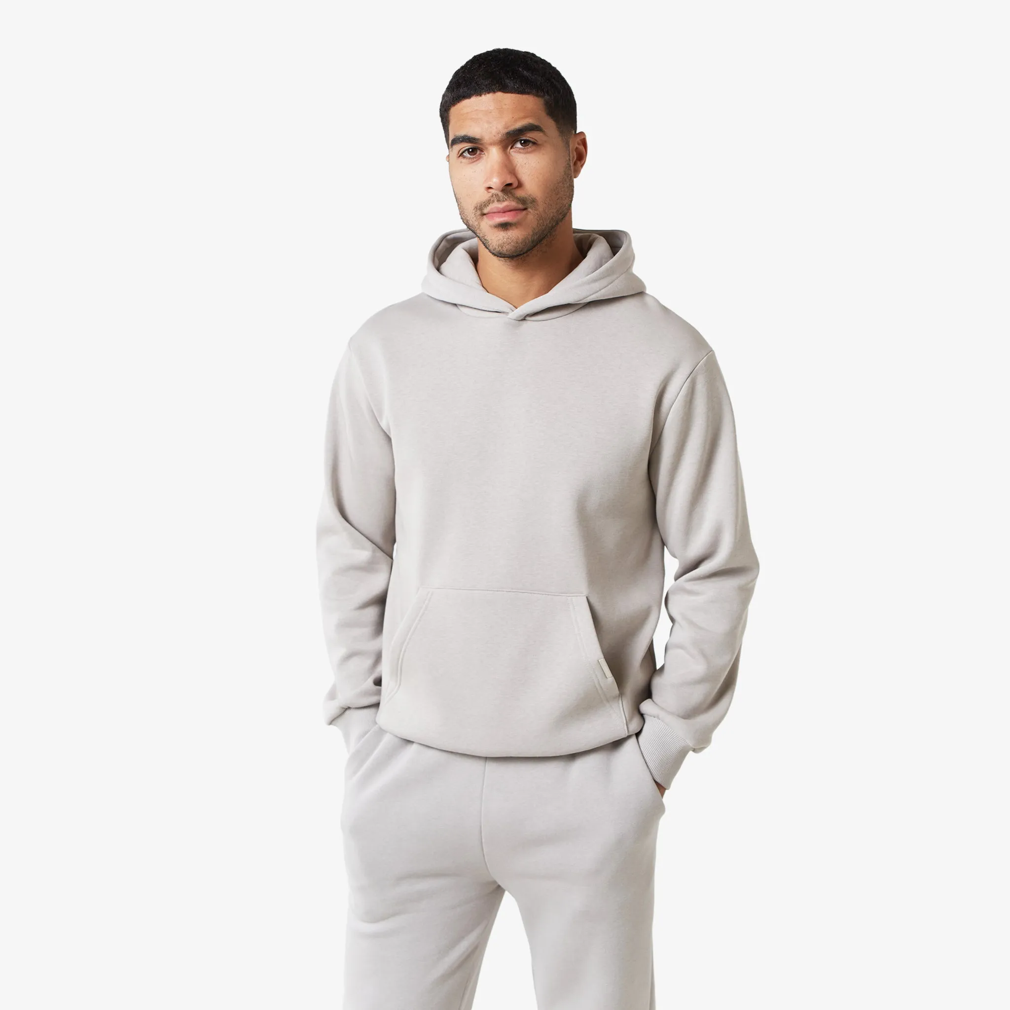 Relaxed Fit Open Hem Tracksuit | Stone