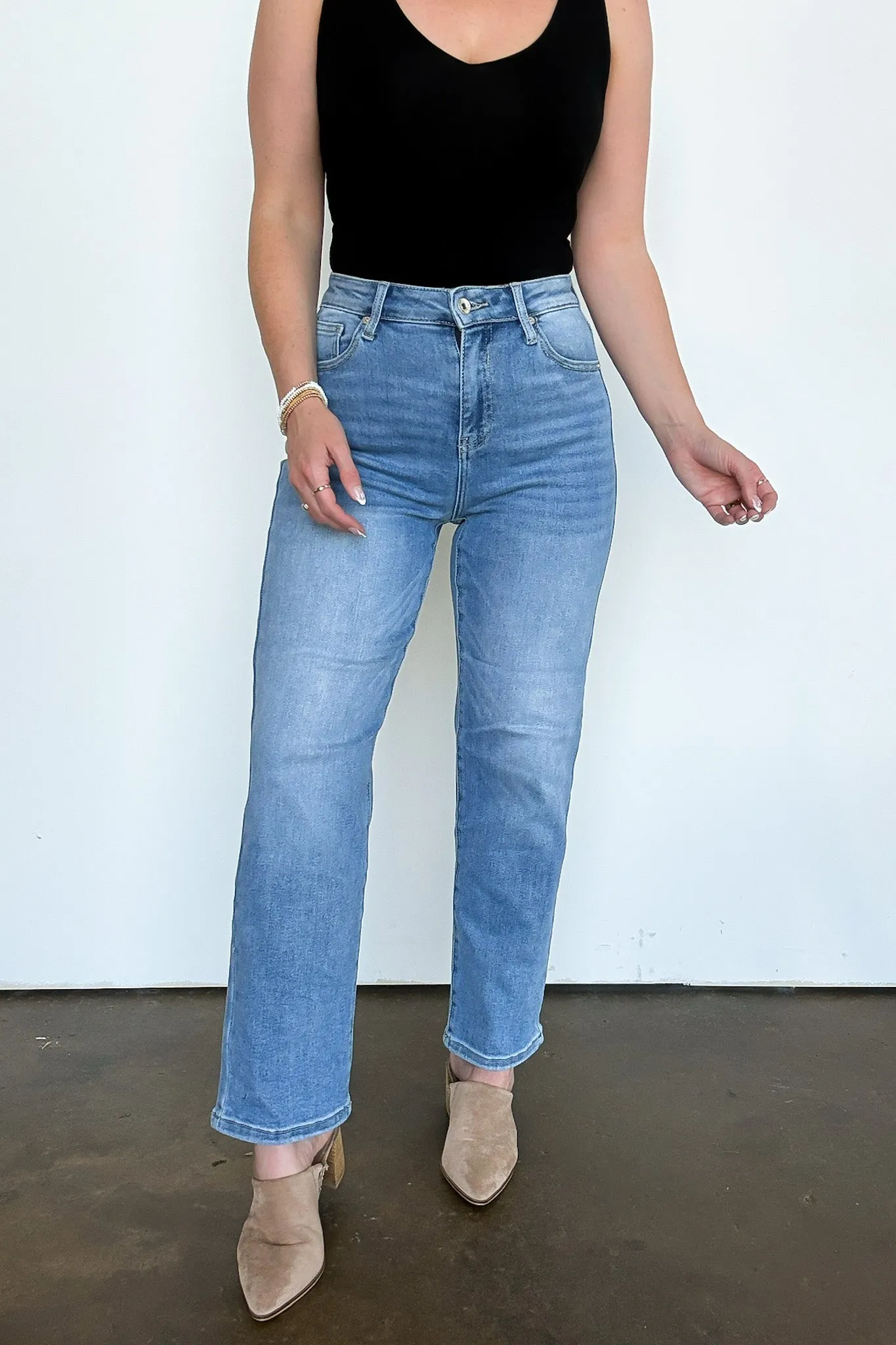 Shailene High Rise Relaxed Straight Mom Jeans