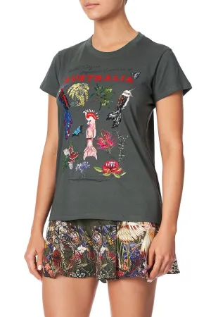 SLIM FIT ROUND NECK T-SHIRT WATCHFUL WINGS