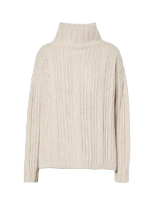Vitalba wool and cashmere polo-neck jumper